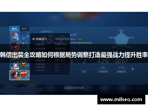 韩信出装全攻略如何根据局势调整打造最强战力提升胜率