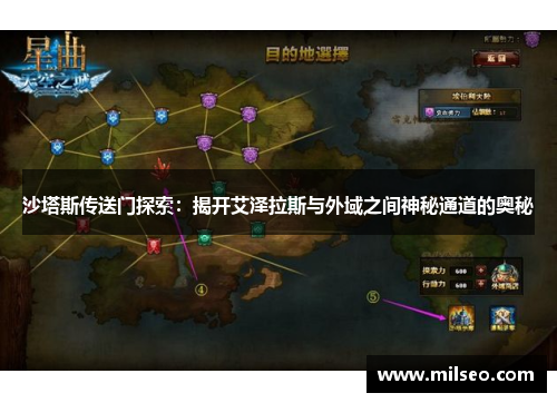 沙塔斯传送门探索：揭开艾泽拉斯与外域之间神秘通道的奥秘
